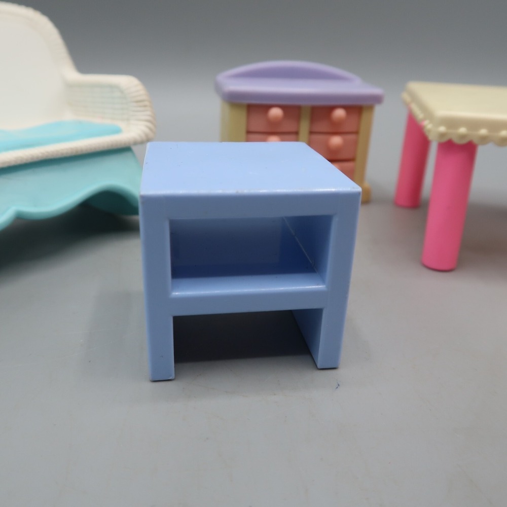 Fisher Price Dollhouse Couch, Stroller, unbranded dresser table Toy Lot - Picture 5 of 8